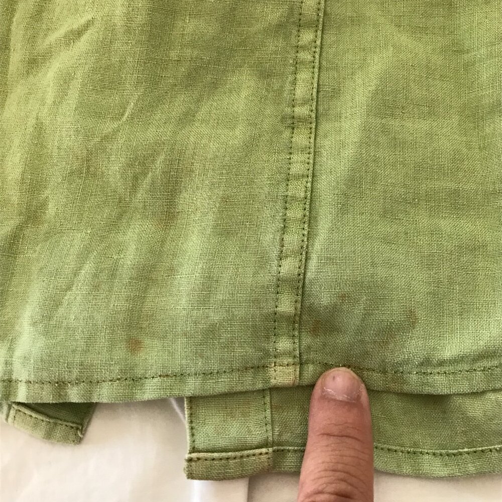 Tommy Bahama Relax 100% Linen Shirt Men XL Green Button Up Pocket Long Sleeve - Picture 14 of 16